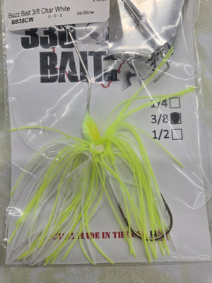 Buzz Bait 3/8 oz, Charcoal White