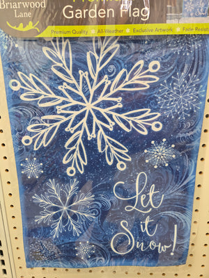Snowflakes Garden Flag