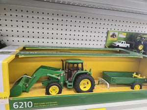 JD 6210 Tractor and Spreader Toy