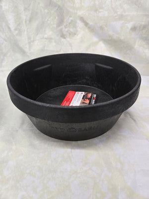 Red Barn Flexible Feed Pan, 0.5 Gal, Rubber, Black