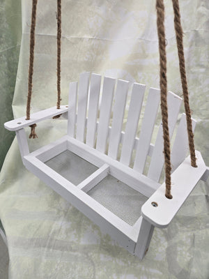 Platform Swing Feeder White