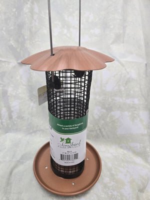 Copper Sunflower Bird Feeder