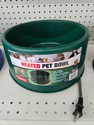 Farm Innovators Heated Pet Bowl, 6qt, Green (P-60)