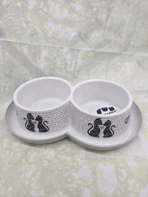 Moderna Dbl Bowl Cat
