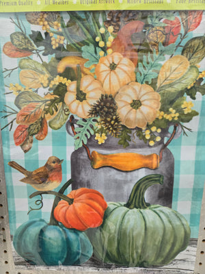 Pastel Pumpkin Garden Flag