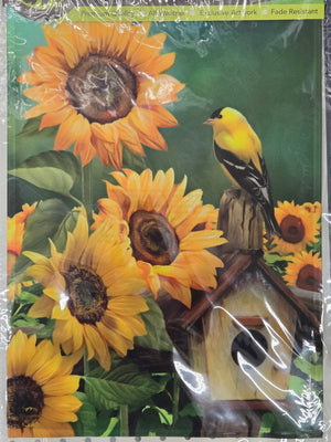 Goldfinch Garden Flag