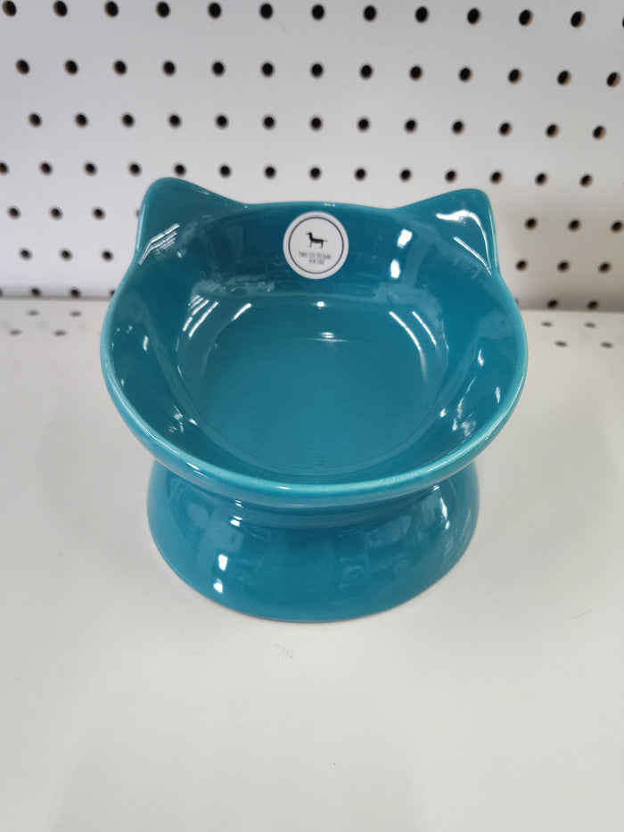 Blue Cat Dish 1.5 Cup