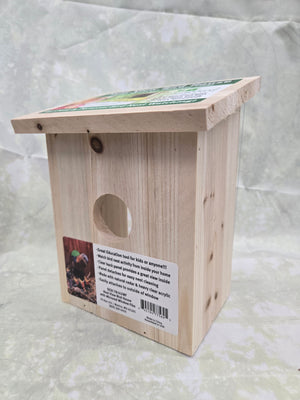 Birdhouse with Window Film