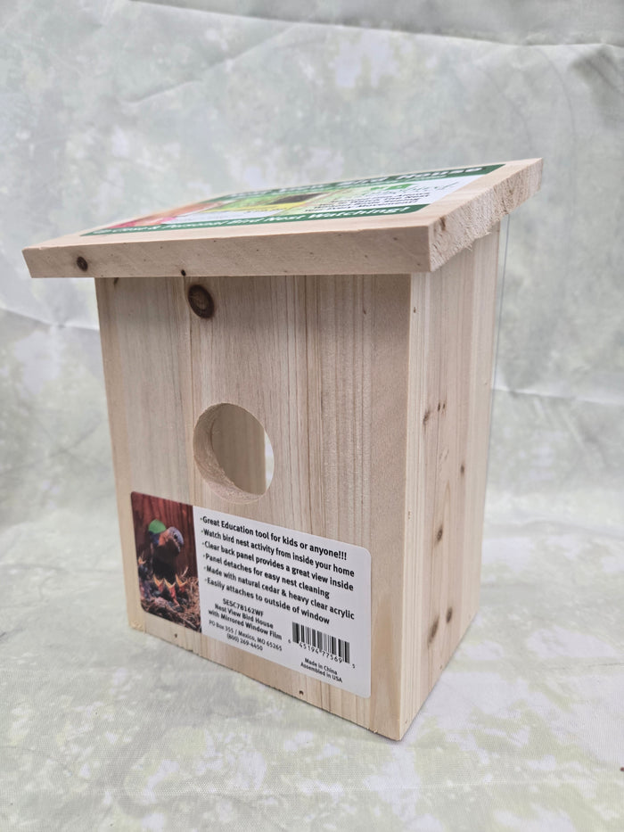 Birdhouse with Window Film