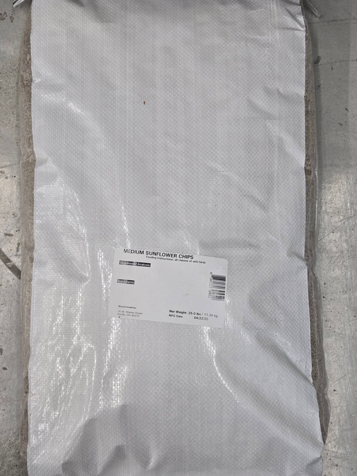 25 lb Medium Sunflower Chips (25 lbs)