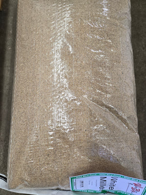 50 lb White Millet Bird Seed Bag