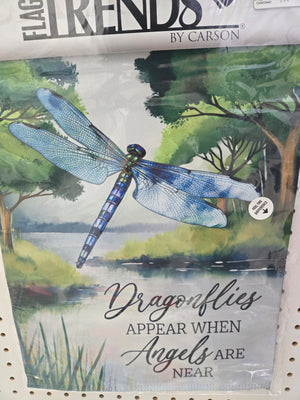Dragonflies Appear Garden Flag