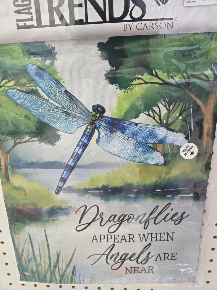 Dragonflies Appear Garden Flag