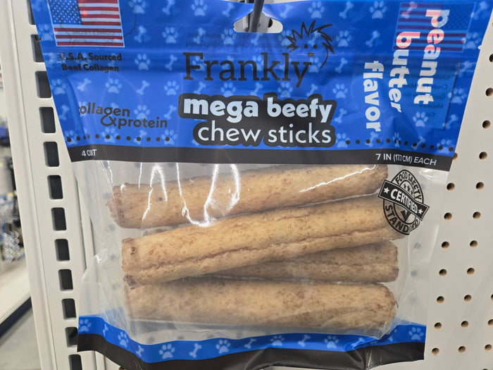 Peanut Butter Dog Treat Sticks - 4 Count