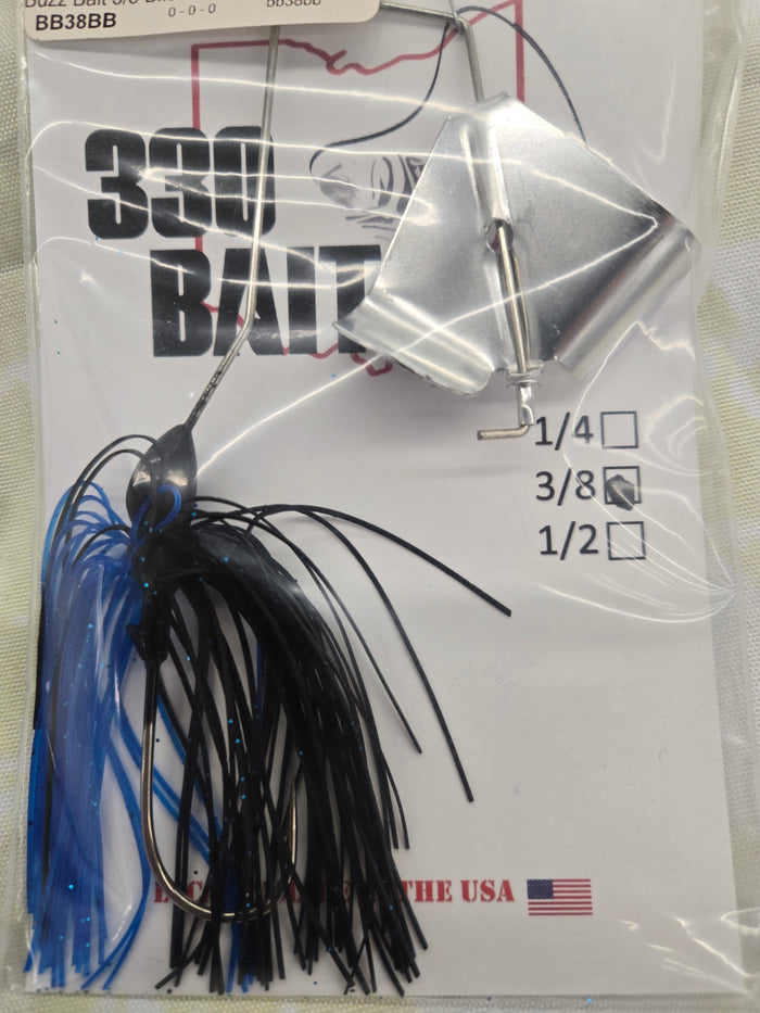 Buzz Bait 3/8 oz Black/Blue
