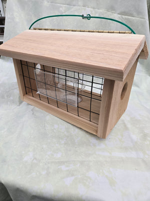 Protected Bluebird Feeder