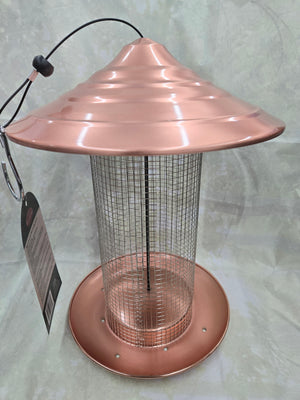 Copper Sunflower Bird Feeder