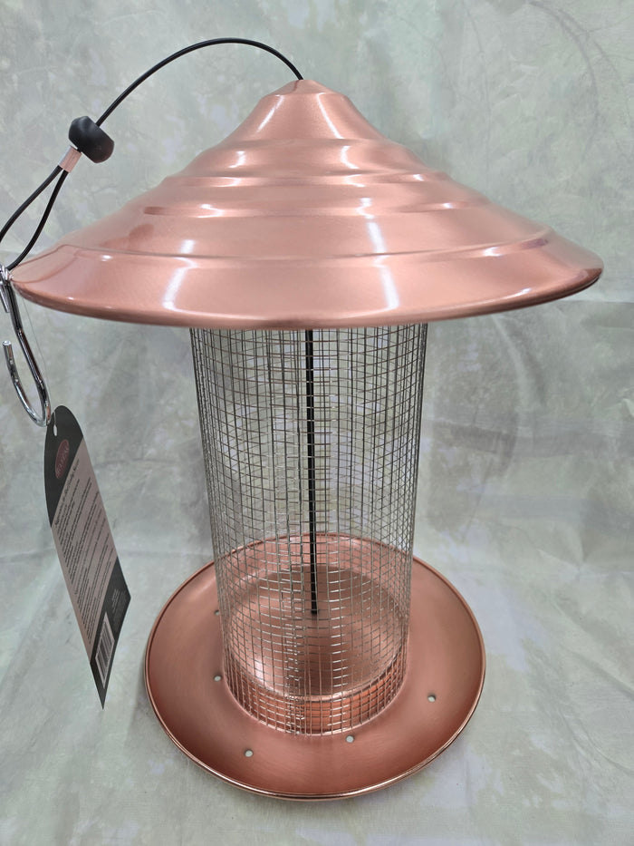Copper Sunflower Bird Feeder