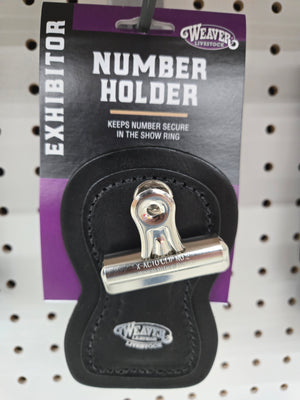Show Number Holder Black