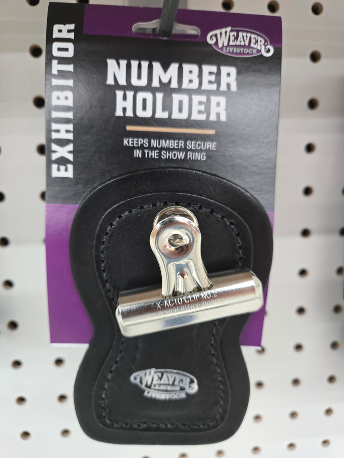 Show Number Holder Black