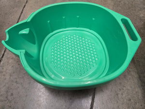 FloTool Drain Container, 20 Qt, Round, Polypropylene, Green (42010MI)