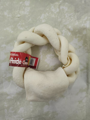 Rawhide Braided Donut 6"