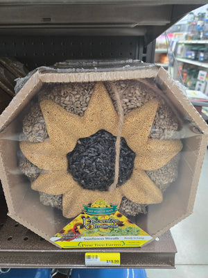 PTF Sunflower Wreath for Wild Birds