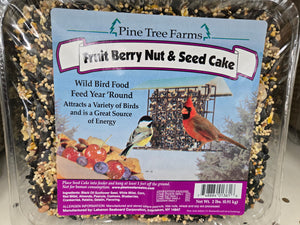 Fruit Berry Nut and Seed Cake for Wild Birds