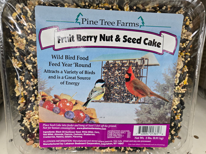 Fruit Berry Nut and Seed Cake for Wild Birds