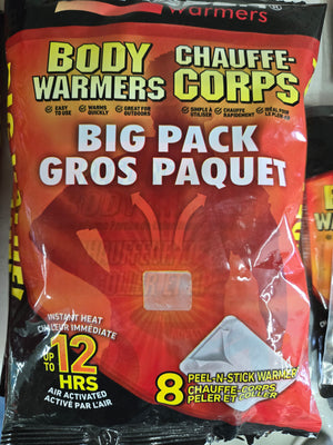 Grabber Warmers G801810 Disposable Adhesive Body Warmer, Tan Nylon