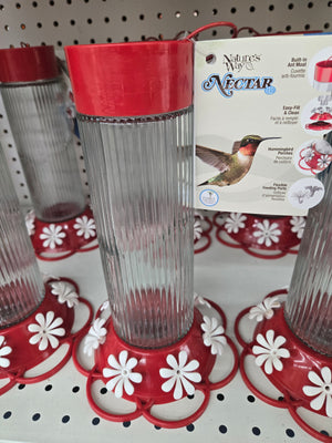 Ribbed Rose Humming Bird Feeder