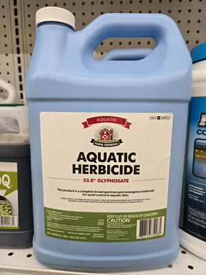 Farm General 75298 Aquatic Herbicide, Liquid, Spray Application, 1 Gal Bottle KILLER WEED AQUA GLYPH