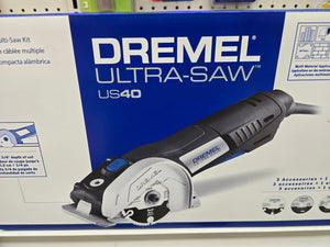 Dremel Ultra Saw Corded Compact Tool Kit, 7.5A, 4" Blade, 3/4" Cutting Capacity, 13,000 RPM