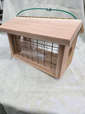 Protected Bluebird Feeder
