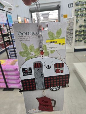 Plaid Camper Bouncy Wild Bird Feeder