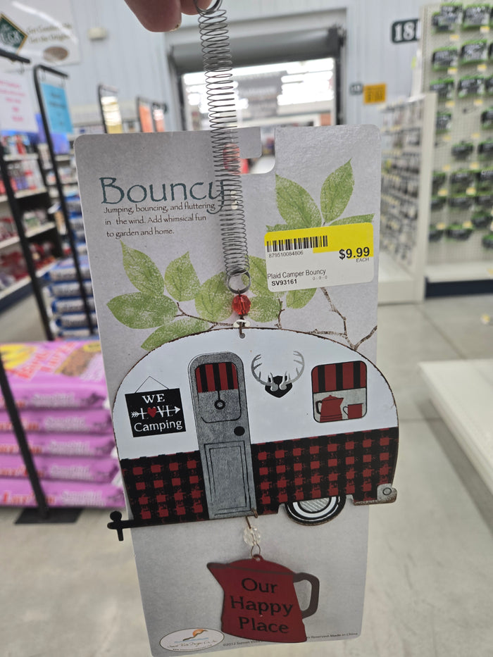 Plaid Camper Bouncy Decor