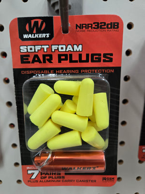 Walkers Yellow Foam Plugs