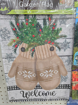 Farmhouse Mittens Flag
