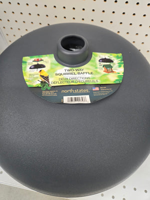 Squirrel Baffle for Bird Feeders, Wind Chimes, or Yard Flags