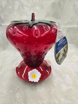 Strawberry Hummingbird Feeder, 40 oz.