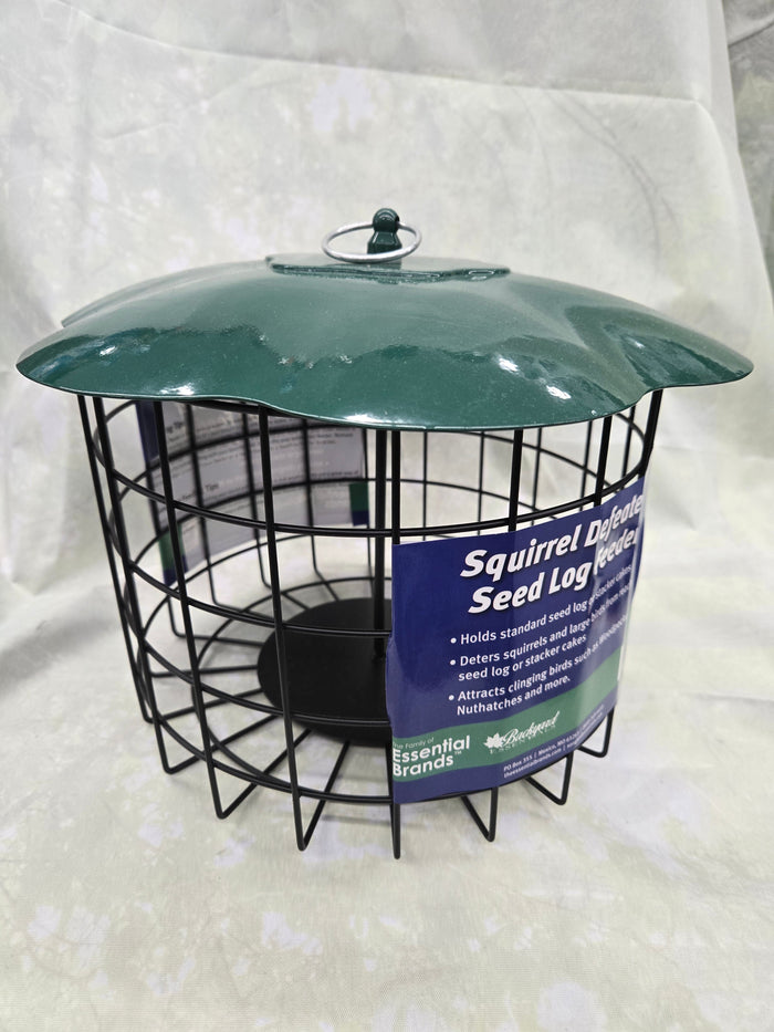 Squirrel-Proof Seed Log Feeder