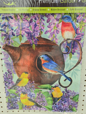 Teapot Birdhouse Flag