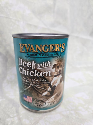 Evanger's Beef and Chicken Canned Dog Food