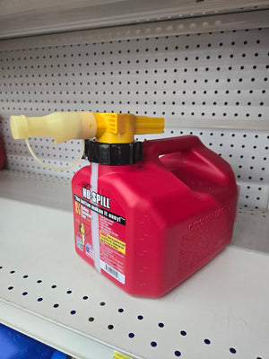 Gasoline HDPE Fuel Can, Red, 2.2 Gallon