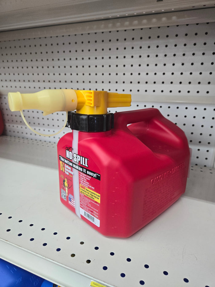 Gasoline HDPE Fuel Can, Red, 2.2 Gallon