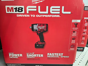 Milwaukee M18 FUEL 2967-22 Series High-Torque Impact Wrench with Friction Ring Kit, Battery Included, 18 V, 1/2 in Drive