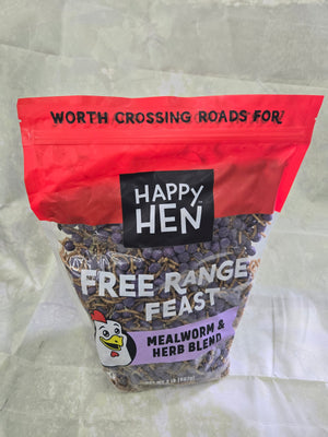 Happy Hen Free Range Feast HH Mealworm & Herb 2lb