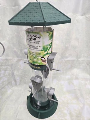 2-in-1 Green 6 Perch Feeder