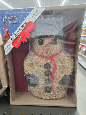 Snowman Bird Seed Cake