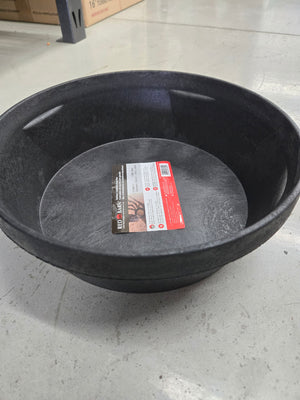 Red Barn 5600101 Flexible Feed Pan, 1 Gal, Rubber, Black